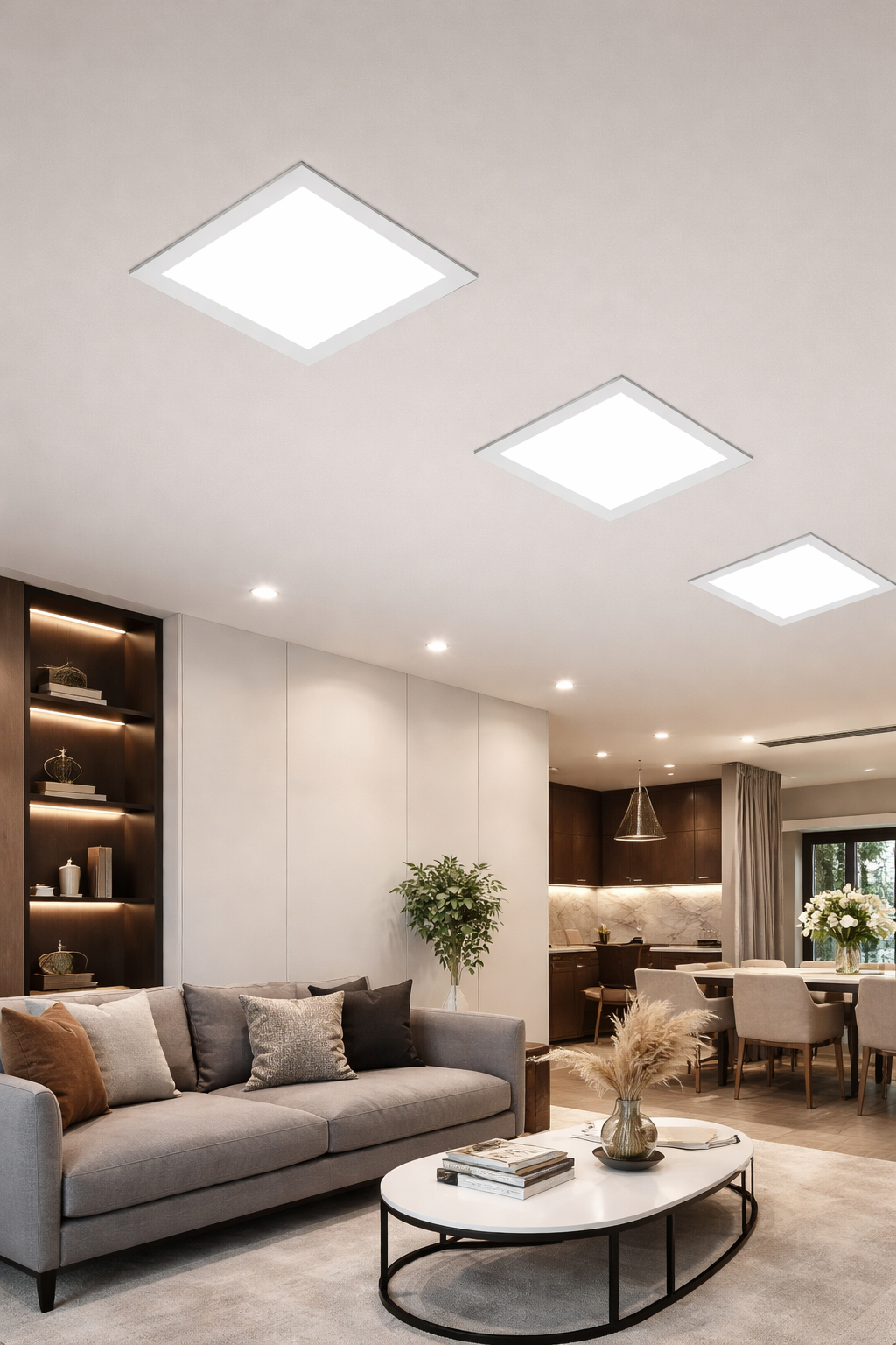 square recessed LED panel light